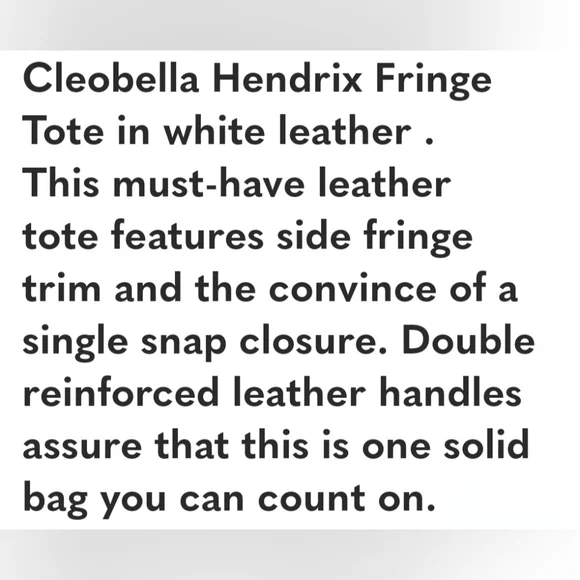 Cleobella Hendrix Fringe Tote - Picture 6 of 6